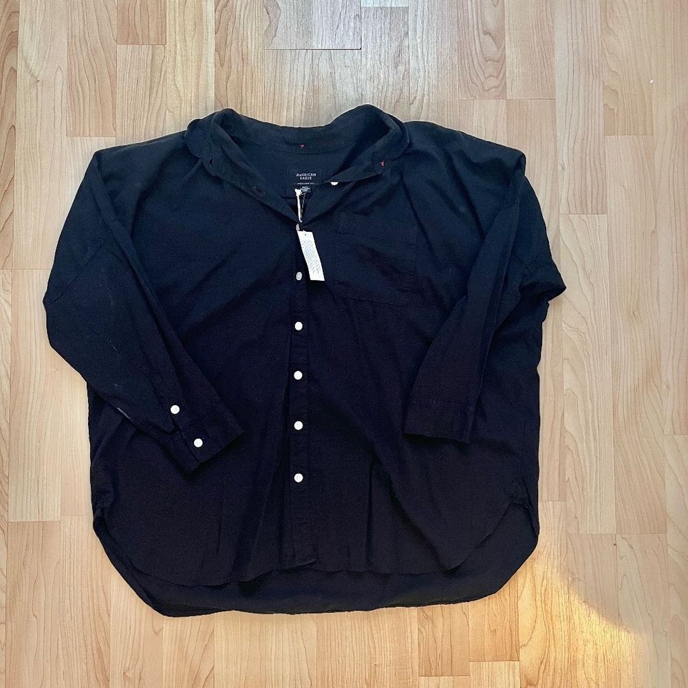 American Eagle Oversized Button Down Shirt